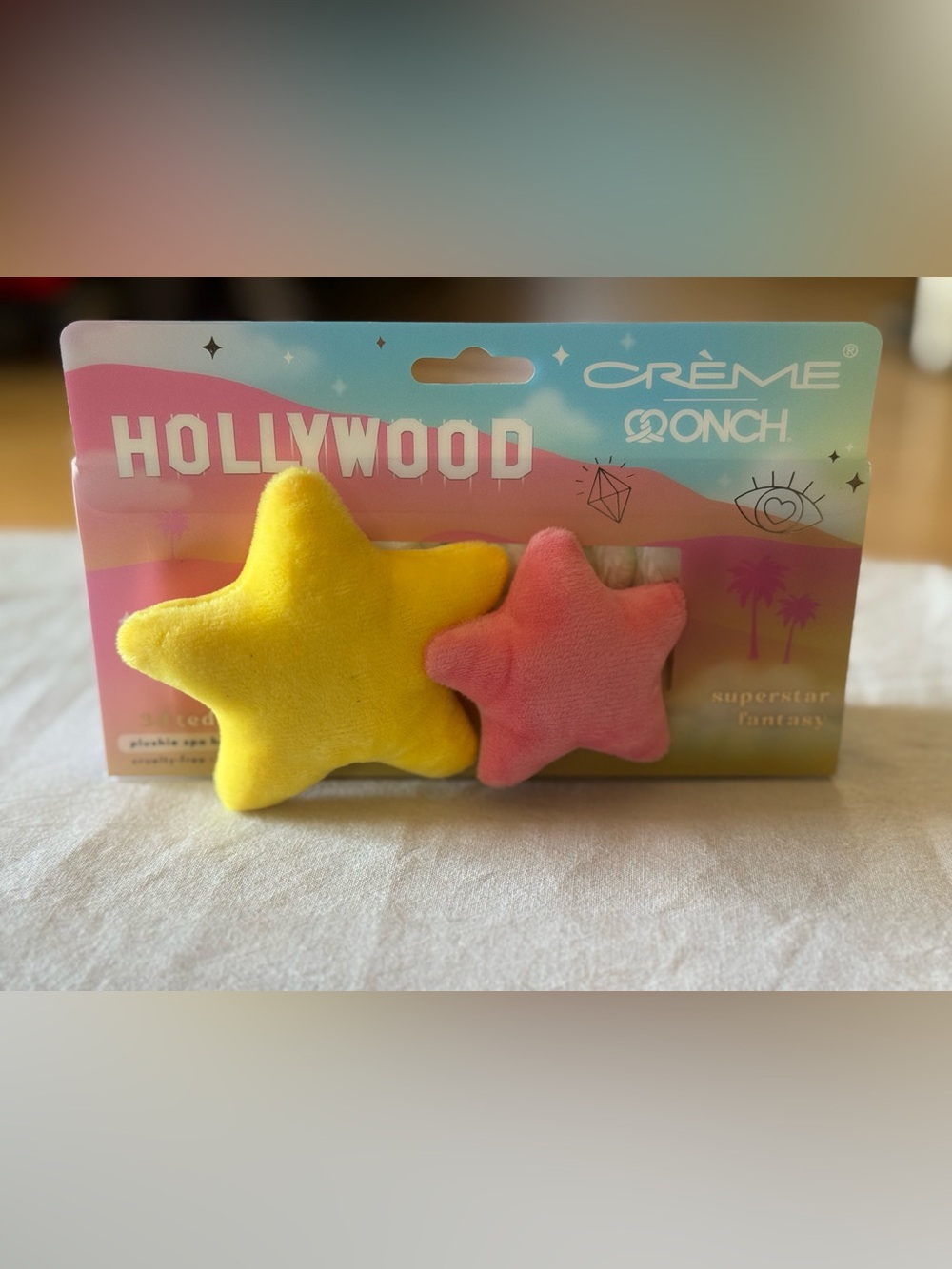 The Crème Shop x ONCH Hollywood Superstar Fantasy Plush Star Spa Headband New